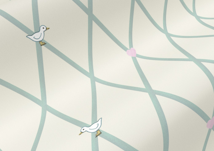 Puddle Down, Trellis Egg - Roller Blind - Image 4